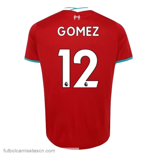 Camiseta Liverpool NO.12 Gomez 1ª 2020/21 Rojo